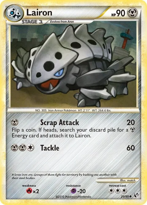 Lairon #29/90 Pokémon card from Undaunted