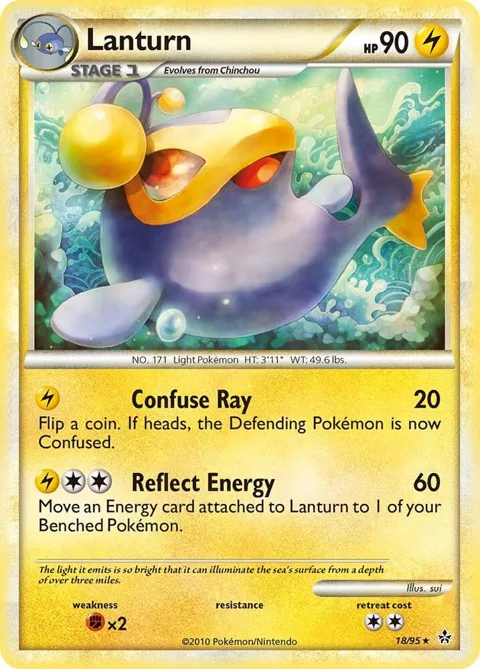 Lanturn #18/95 Pokémon card from Unleashed