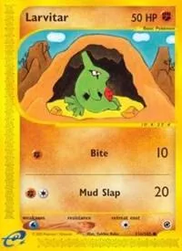 Larvitar #116/165 Pokémon card from Expedition