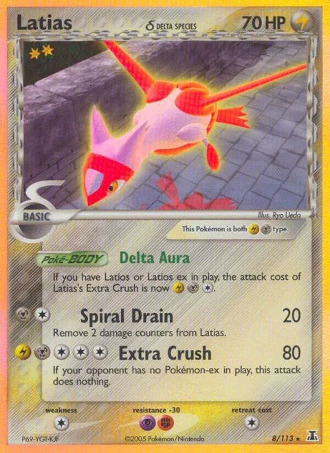 Latias Delta Species #8/113 Holofoil Pokémon card from EX Delta Species