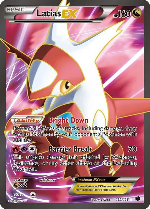 Latias EX 112 Full Art #112/116 Holofoil Pokémon card from Plasma Freeze