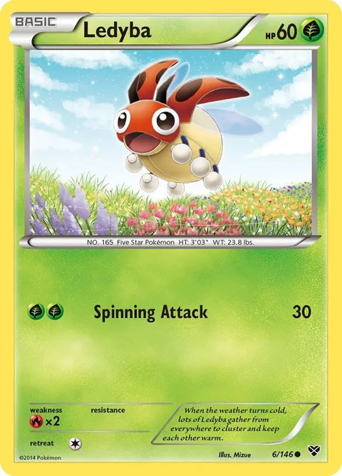 Ledyba #6/146 Pokémon card from XY Base Set