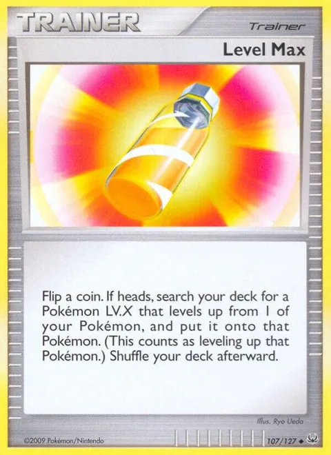 Level Max #107/127 Pokémon card from Platinum