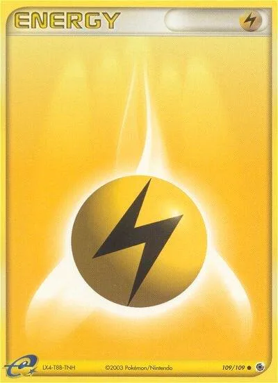 Lightning Energy #109/109 Reverse Holofoil Pokémon card from EX Ruby and Sapphire