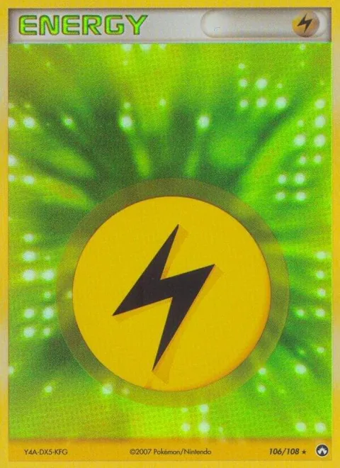 Lightning Energy #106/108 Holofoil Pokémon card from EX Power Keepers