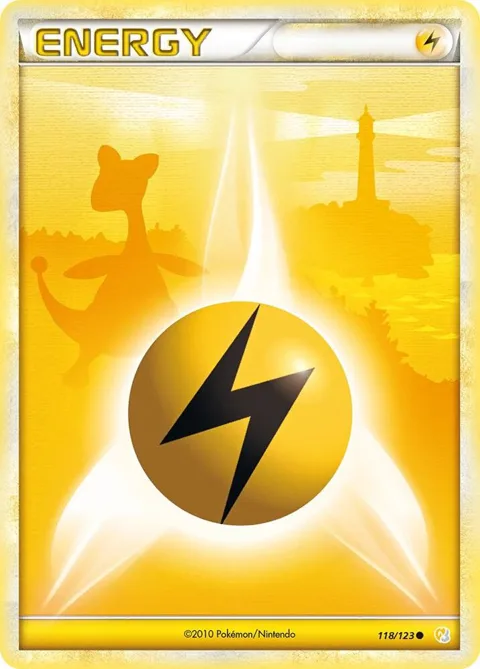 Lightning Energy #118/123 Pokémon card from HeartGold SoulSilver