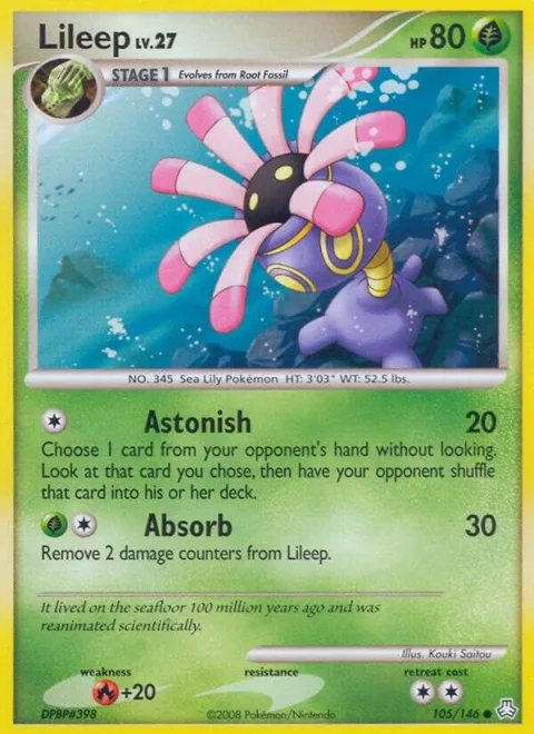Lileep #105/146 Pokémon card from Legends Awakened