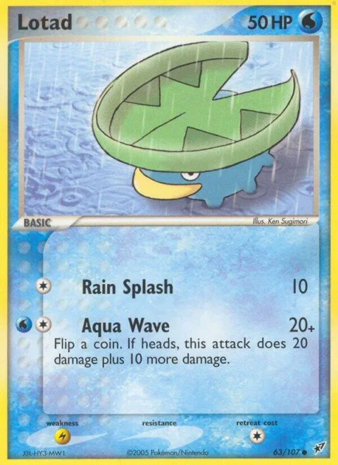 Lotad - 063/107 #63/107 Pokémon card from EX Deoxys