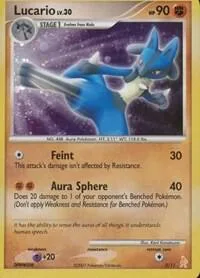 Lucario #3/11 Holofoil Pokémon card from DP Trainer Kit: Manaphy & Lucario