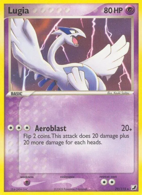 Lugia #29/115 Reverse Holofoil Pokémon card from EX Unseen Forces