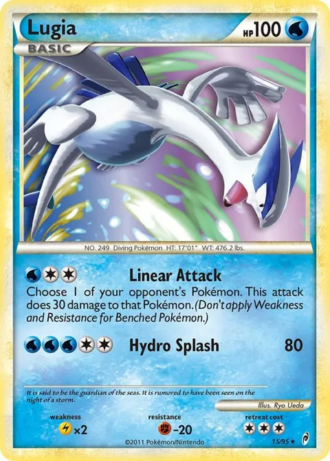 Lugia #15/95 Holofoil Pokémon card from Call of Legends
