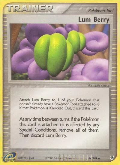 Lum Berry #84/109 Pokémon card from EX Ruby and Sapphire