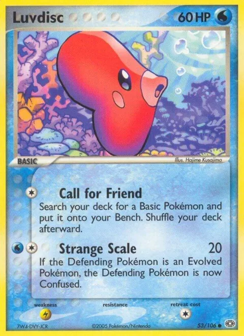 Luvdisc #53/106 Pokémon card from EX Emerald