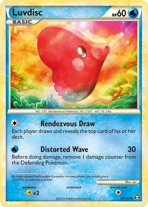 Luvdisc #39/102 Pokémon card from Triumphant