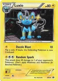 Luxio - BW34 Cosmos Holo #BW34 Holofoil Pokémon card from Black and White Promos