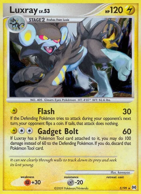Luxray #5/99 Reverse Holofoil Pokémon card from Arceus