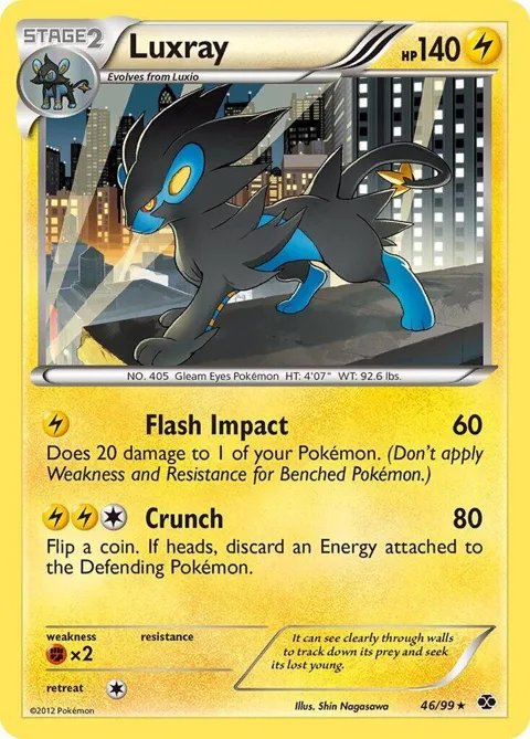 Luxray - 46/99 Non-Holo #046/099 Pokémon card from Deck Exclusives