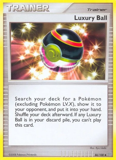 Luxury Ball #86/100 Pokémon card from Stormfront