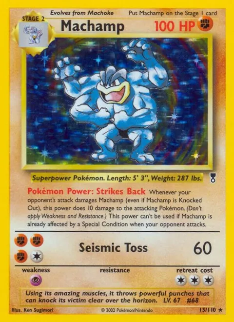 Machamp #015/110 Holofoil Pokémon card from Legendary Collection