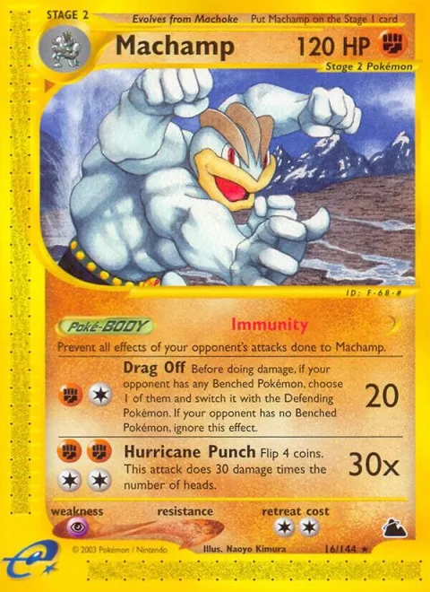 Machamp 16 #016/144 Reverse Holofoil Pokémon card from Skyridge