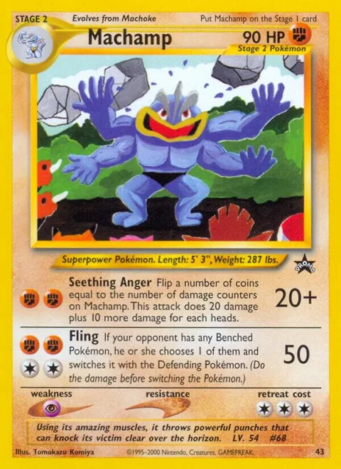 Machamp #43/53 Pokémon card from WoTC Promo
