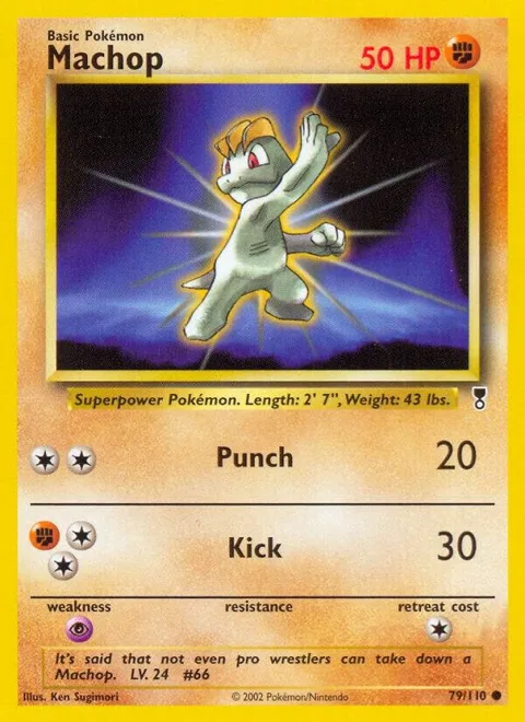 Machop #079/110 Pokémon card from Legendary Collection