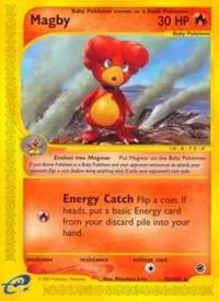 Magby 52 #052/165 Reverse Holofoil Pokémon card from Expedition