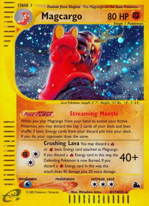 Magcargo H17 #H17/H32 Holofoil Pokémon card from Skyridge