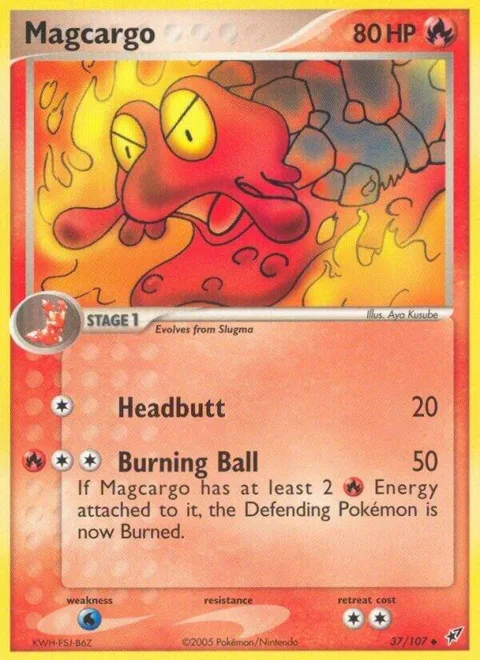 Magcargo - 037/107 #37/107 Pokémon card from EX Deoxys