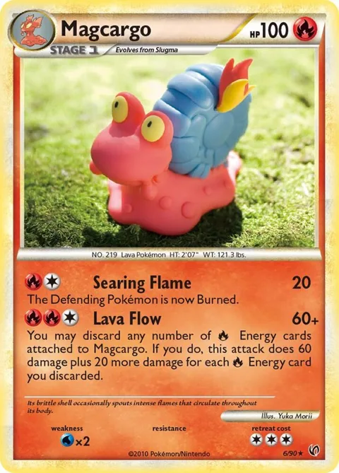 Magcargo #6/90 Reverse Holofoil Pokémon card from Undaunted