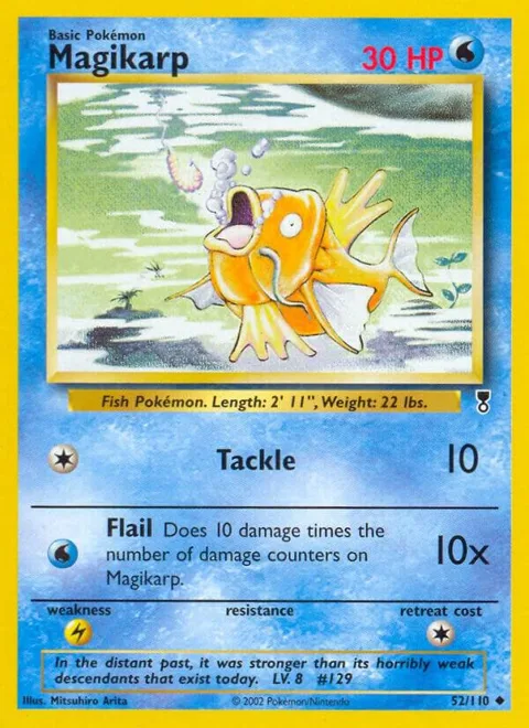 Magikarp #052/110 Pokémon card from Legendary Collection