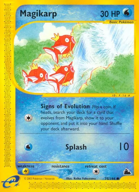 Magikarp #075/144 Pokémon card from Skyridge