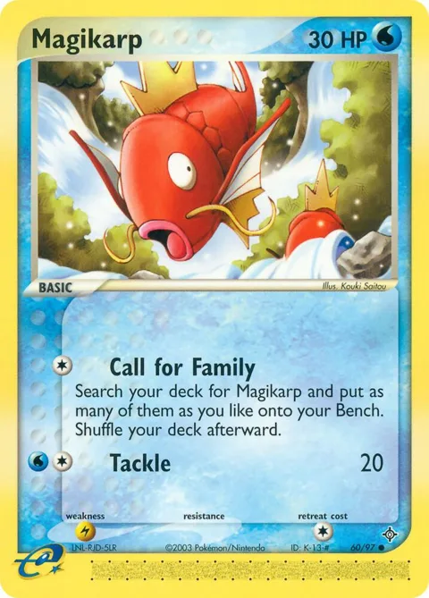 Magikarp #60/97 Pokémon card from EX Dragon