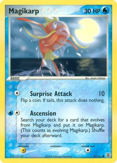 Magikarp #67/112 Reverse Holofoil Pokémon card from EX FireRed & LeafGreen