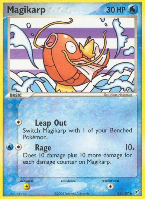 Magikarp #64/107 Pokémon card from EX Deoxys