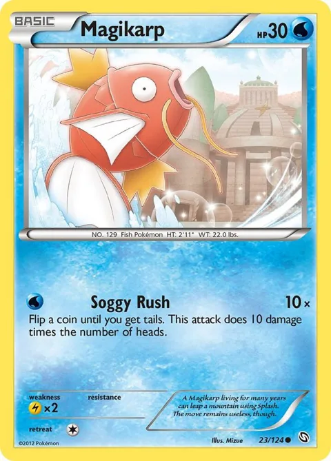 Magikarp #23/124 Pokémon card from Dragons Exalted