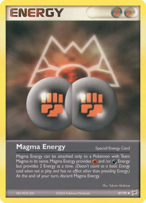 Magma Energy #87/95 Pokémon card from EX Team Magma vs Team Aqua