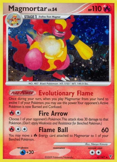 Magmortar #6 Reverse Holofoil Pokémon card from Supreme Victors