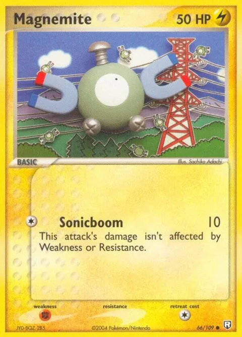 Magnemite #66/109 Pokémon card from EX Team Rocket Returns