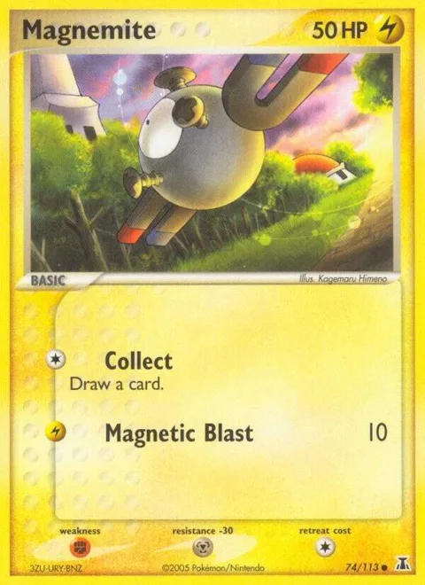 Magnemite #74/113 Reverse Holofoil Pokémon card from EX Delta Species