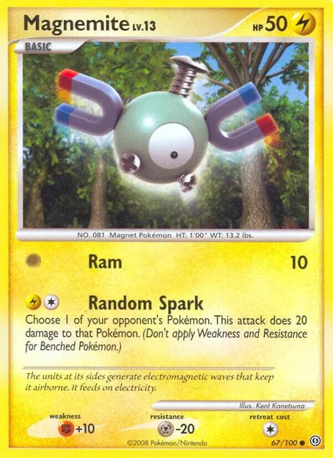 Magnemite 67 #67/100 Pokémon card from Stormfront
