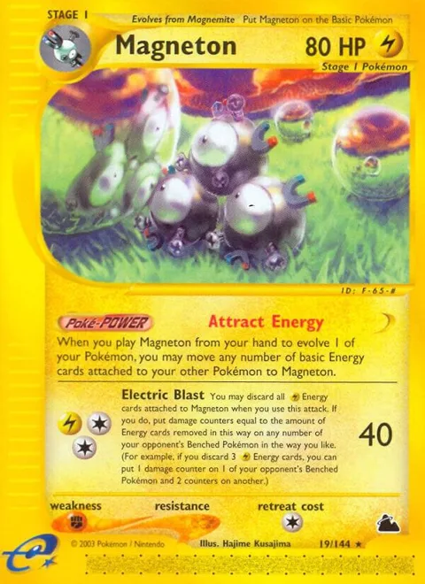 Magneton 19 #019/144 Reverse Holofoil Pokémon card from Skyridge