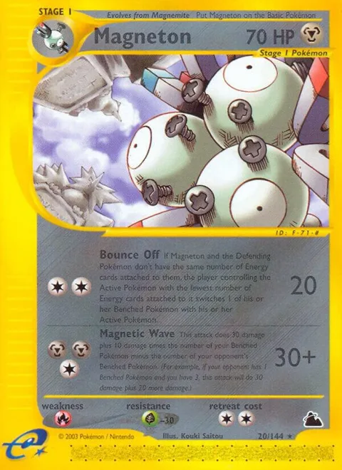 Magneton 20 #020/144 Reverse Holofoil Pokémon card from Skyridge