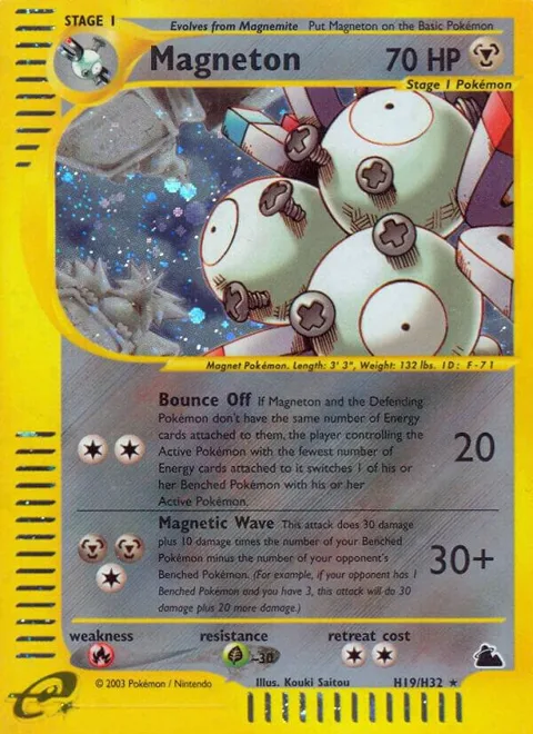 Magneton H19 #H19/H32 Holofoil Pokémon card from Skyridge