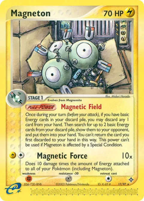 Magneton #17/97 Pokémon card from EX Dragon