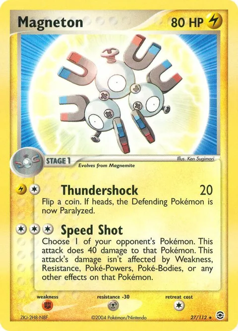 Magneton #27/112 Pokémon card from EX FireRed & LeafGreen