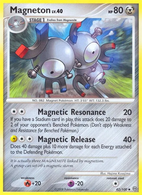 Magneton 42 #42/100 Pokémon card from Stormfront