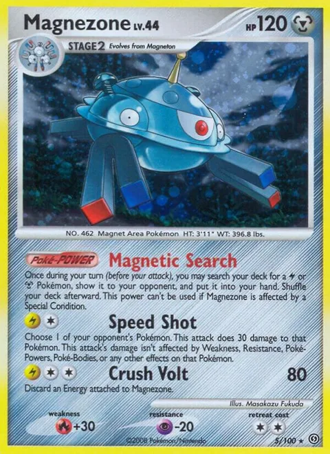 Magnezone 5 #5/100 Holofoil Pokémon card from Stormfront