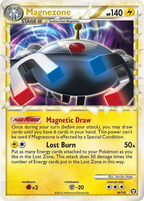 Magnezone Prime #96/102 Holofoil Pokémon card from Triumphant