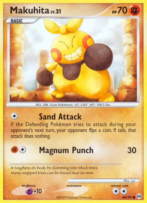 Makuhita #68/99 Pokémon card from Arceus